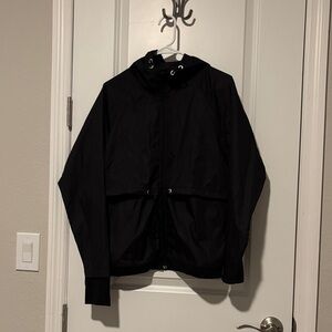 Women's Black Windbreaker Jacket